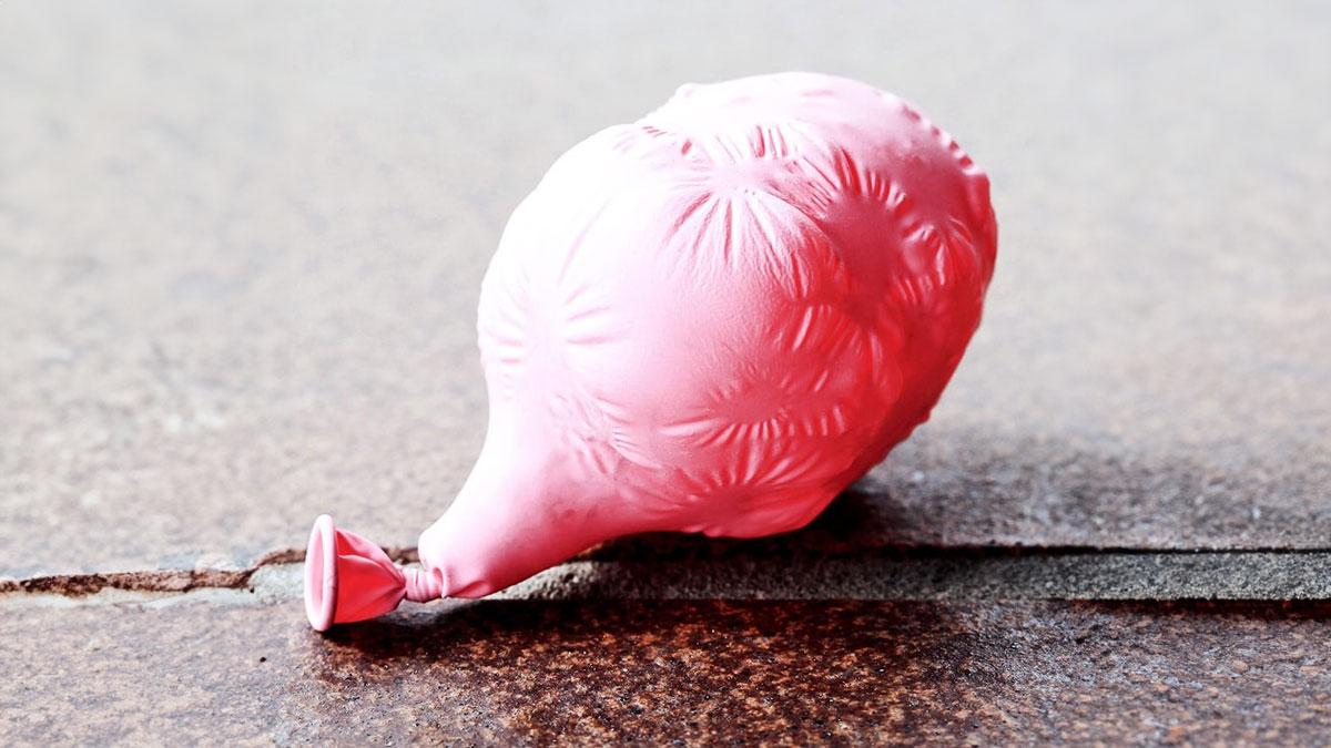 deflated balloon