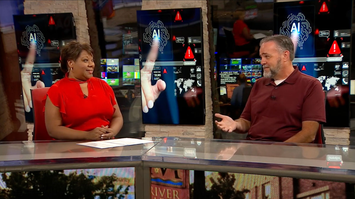 Chris Wright Discusses the Unintended Consequences of AI in a segment on KARK 4 News